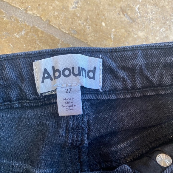 Abound black jean shorts raw-hemline size 27 - Picture 2 of 4